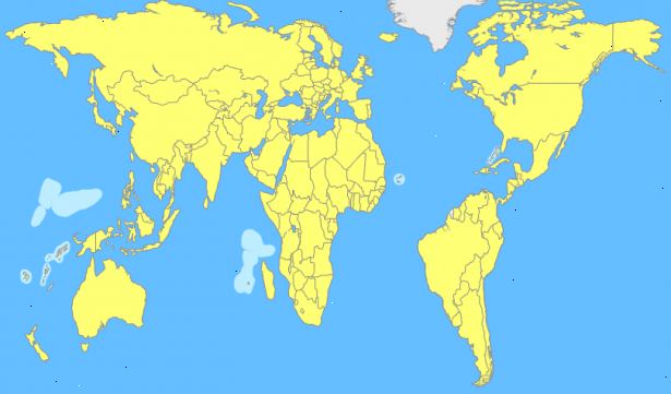Hvordan å huske plasseringen av land på et verdenskart. Memorise kontinentene.
