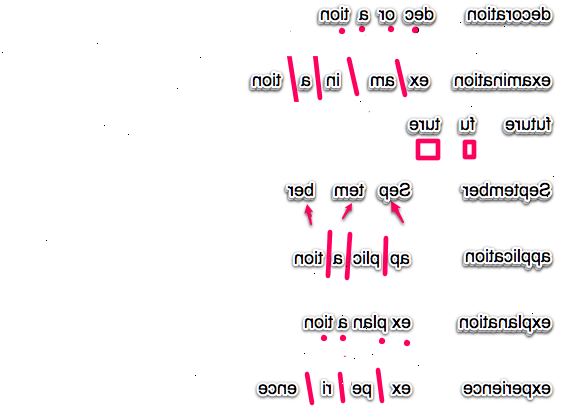 Hvordan å dele ord i stavelser. Fordel ord basert på antall av vokaler.