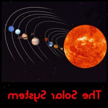 Hvordan tegne solsystemet. Tegn en sirkel i midten av bildet.