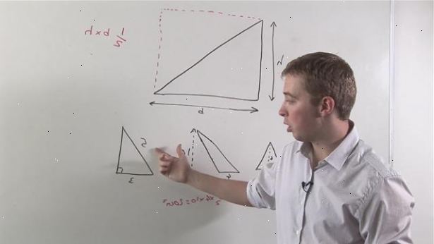 Hvordan beregne arealet av en trekant. Sørg for at denne metoden er egnet for trekant din.