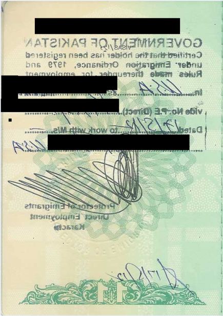 Hvordan få passet stemplet fra protektorat av utvandrere i Pakistan. Nasjonalt ID-kort for utenlandske pakistanere.