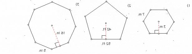 Slik finne arealet av regulære polygoner. Arealet av en hvilken som helst regelmessig mangekant, er gitt ved formelen.
