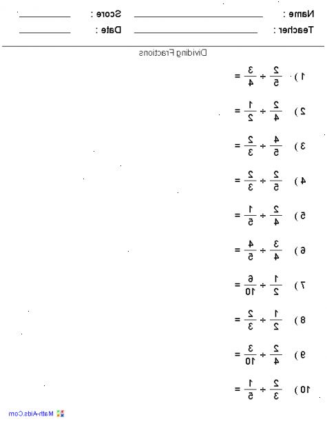 Hvordan å dele og multiplisere brøker. Multipliser numerators.