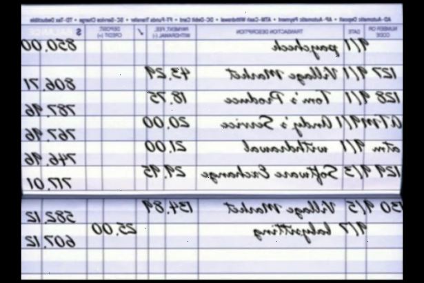 Hvordan å balansere en sjekkhefte. Bruk sjekken register.