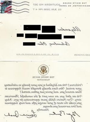 Hvordan kontakte presidenten i USA. Forbered konvolutten.