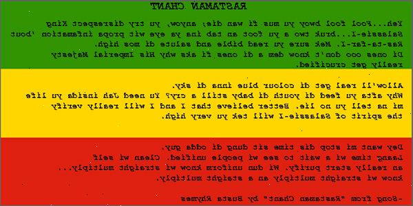 Hvordan snakke rastafarian engelsk. Lær noen viktige Rastafari ord og uttrykk og deres engelsk oversettelse.