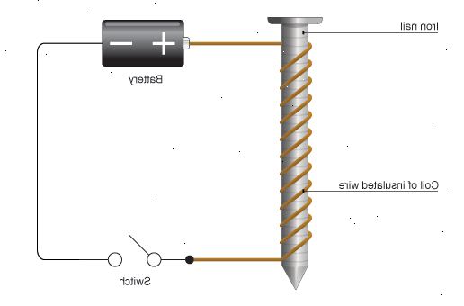 Hvordan lage en elektromagnet. Stripe isolasjon fra endene av wire.