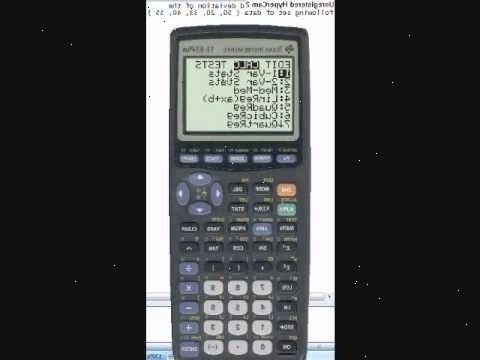 Hvordan beregne standardavvik på en TI 89 titan grafisk kalkulator. Slå på kalkulatoren og gå til startskjermen.